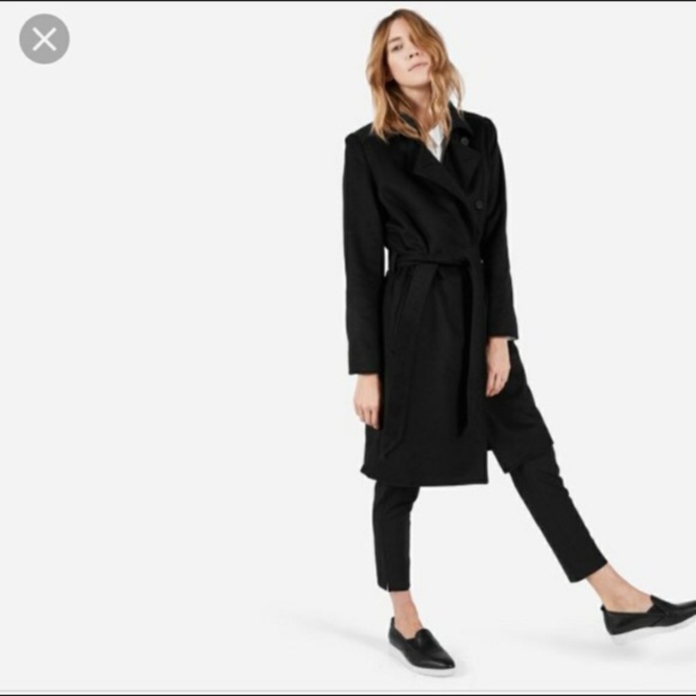 Everlane wool cashmere coat small